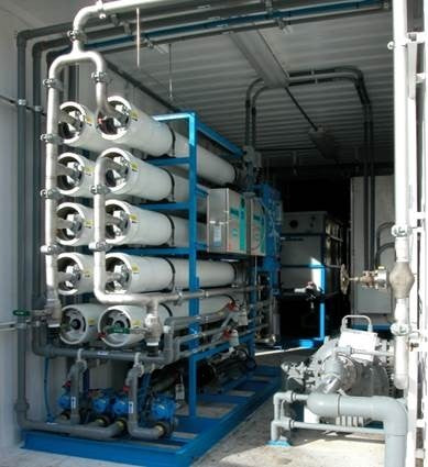 Containerized 2-Pass Seawater RO System for Off-Shore Oil Platform