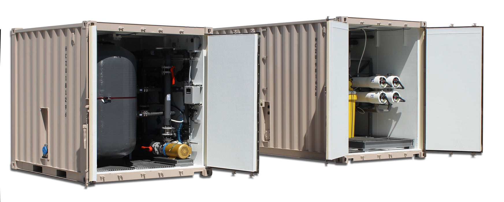 Containerized Seawater Desalination Systems for Potable Water